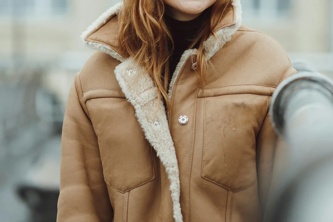Shearling-Lined Leather Jacket — Series 20