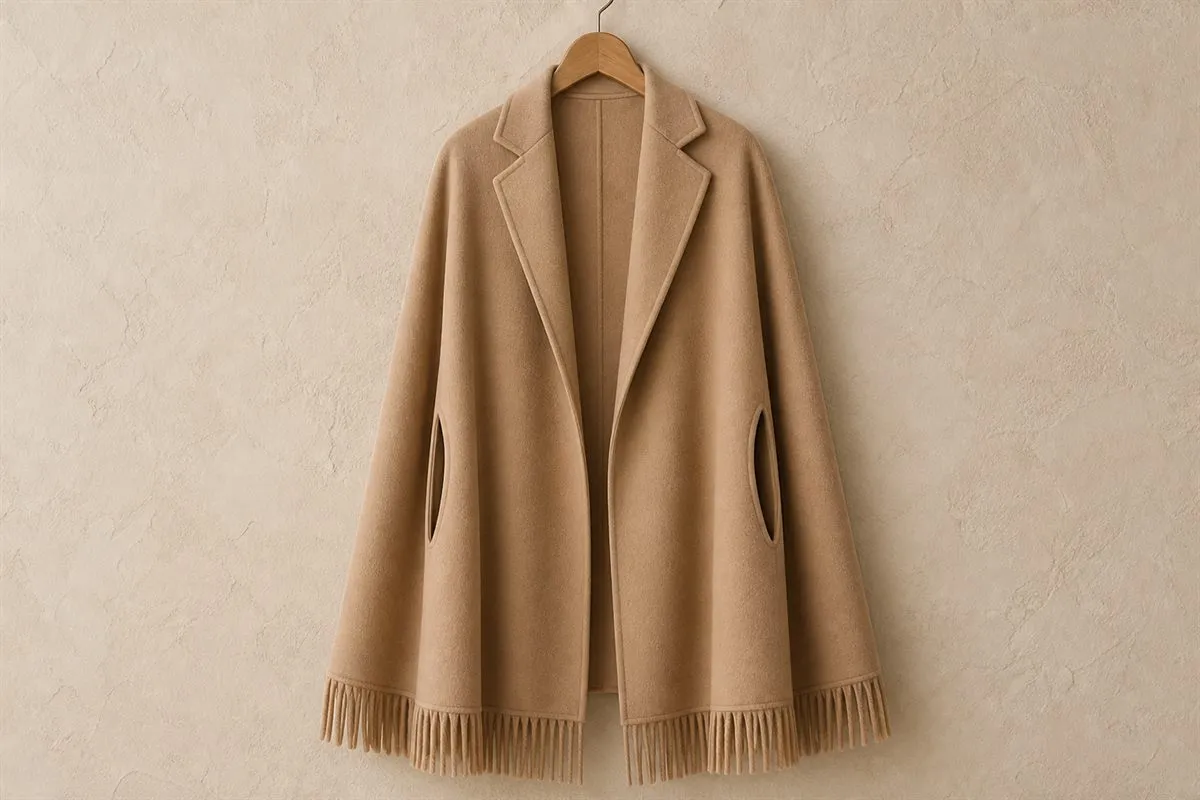Cape Oversize en Pure Laine Studio